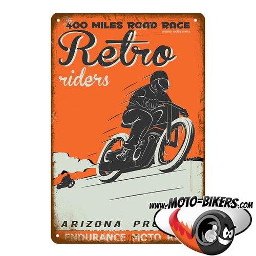 Plaque Retro Moto