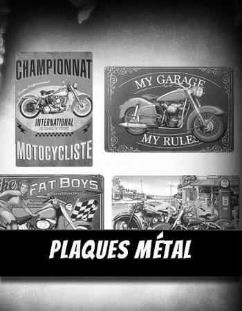 plaque metal vintage