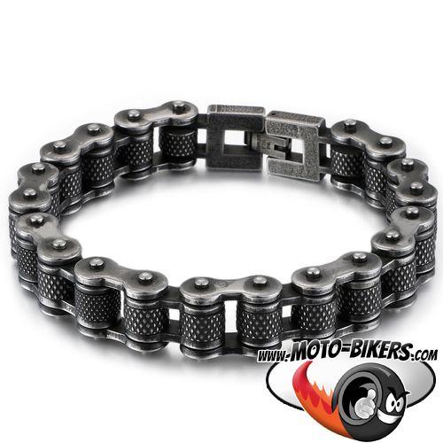Bracelet chaine moto argent 925, ideal amateur moto - webid:2274