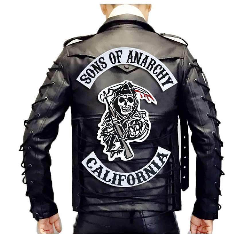 gilet cuir biker sons of anarchy