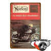 Plaque Vintage Moto Norton