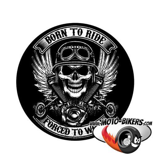 Sticker autocollant vinyle Moto logo Harley-Davidson tête de mort
