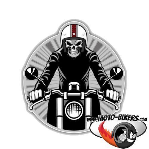 Stickers motard moto stylisé