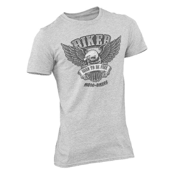 Tee-shirt t-shirt motard skull moto custom