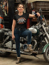 T Shirts Motarde <br> T Shirt Femme Motorcycle