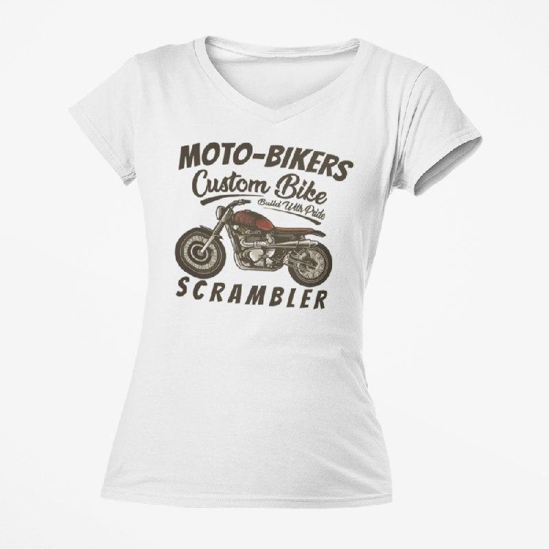 T Shirts Motarde <br> T Shirt Femme Scrambler