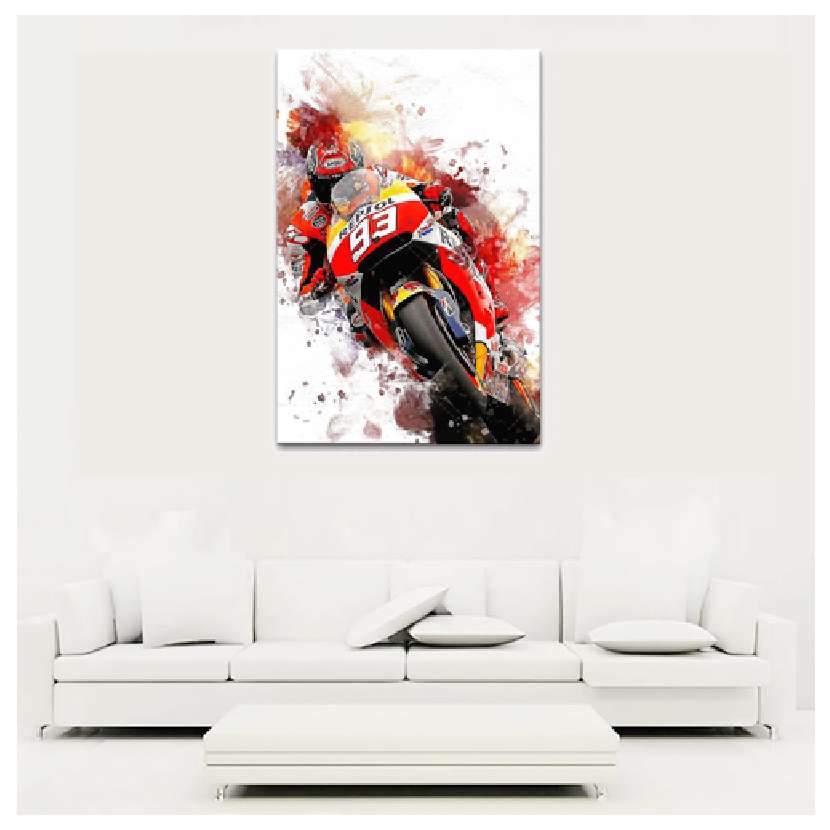 Moto-cross de Tompico en poster, tableau sur toile et plus